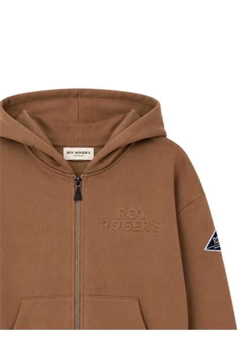 Felpa bambino beige in cotone ROY ROGER'S | RF124/DEBBEIGE